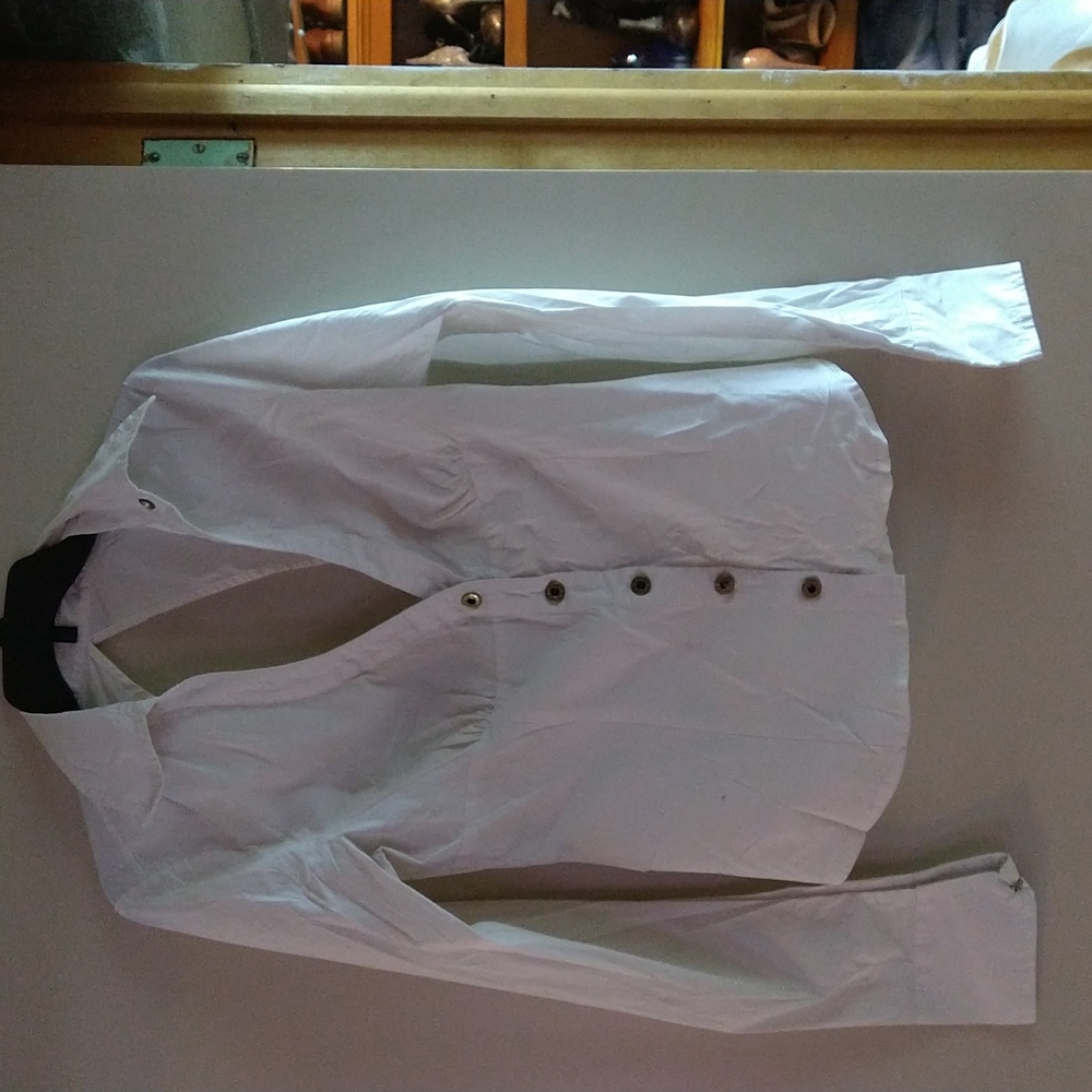 Elegant White Button-Up Women's Top